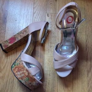 COPY for Emily - floral platform baby pink chunk…